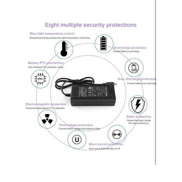 42V 2A Power Adapter for Bird & Lime Charger - Bird, Skip, Lime, Lime-S, Skip, S - Picture 10 of 10